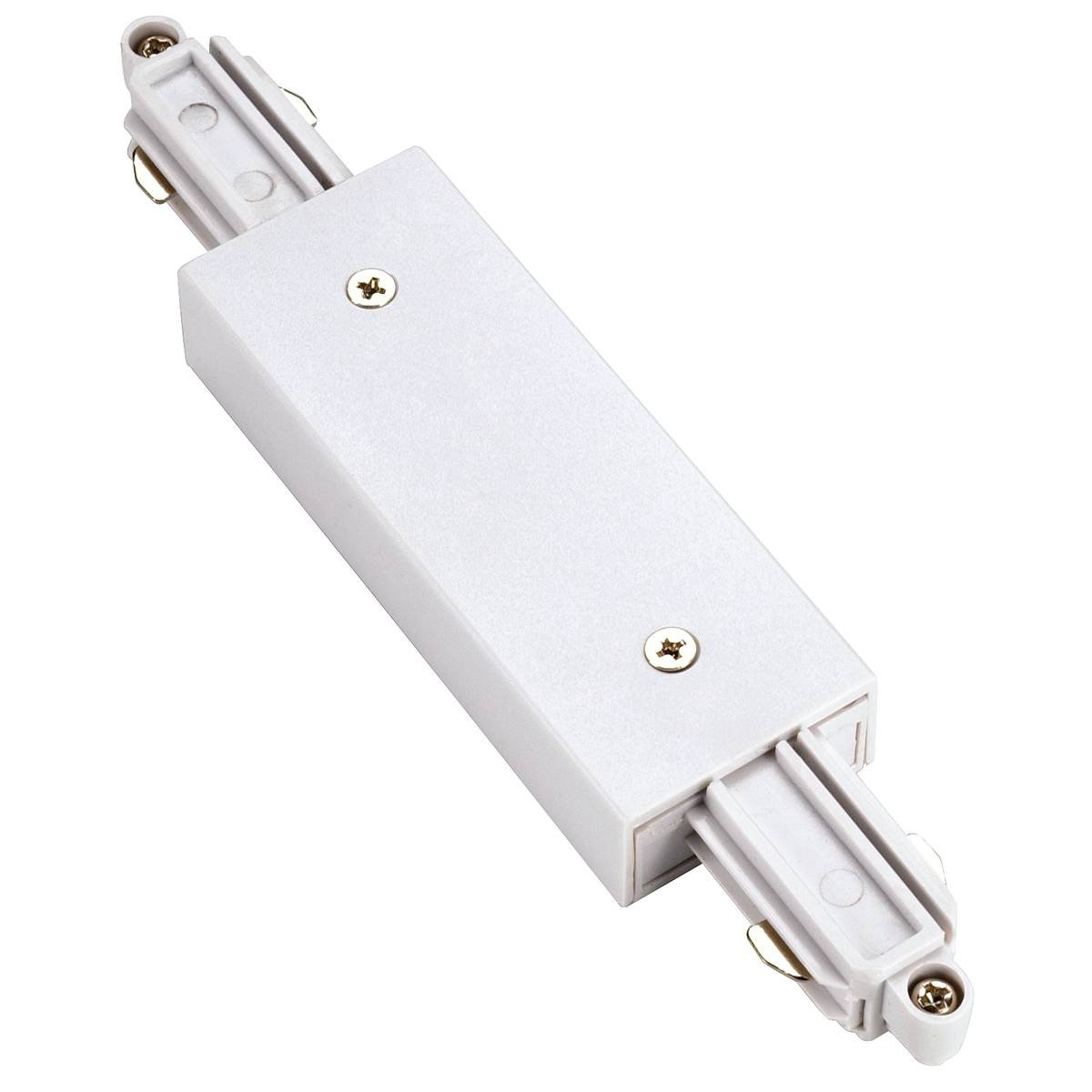 SLV No. 143101 L�ngsverbinder f�r 1-Phasen HV-Stromschiene weiss mit Einspeisem�glichkeit