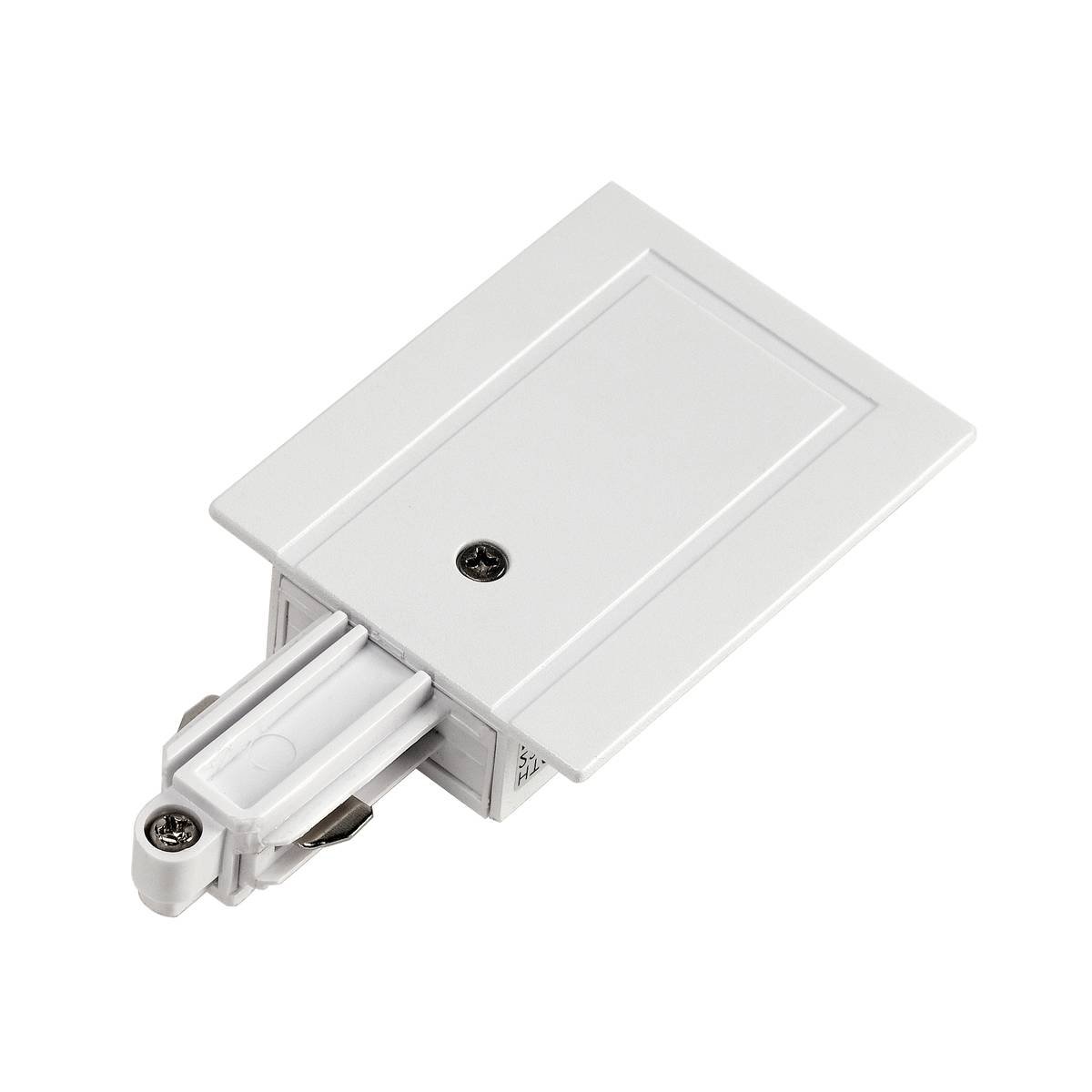 SLV No. 143231 Einspeiser f�r 1-Phasen HV-Stromschiene Einbauversion weiss Erde links