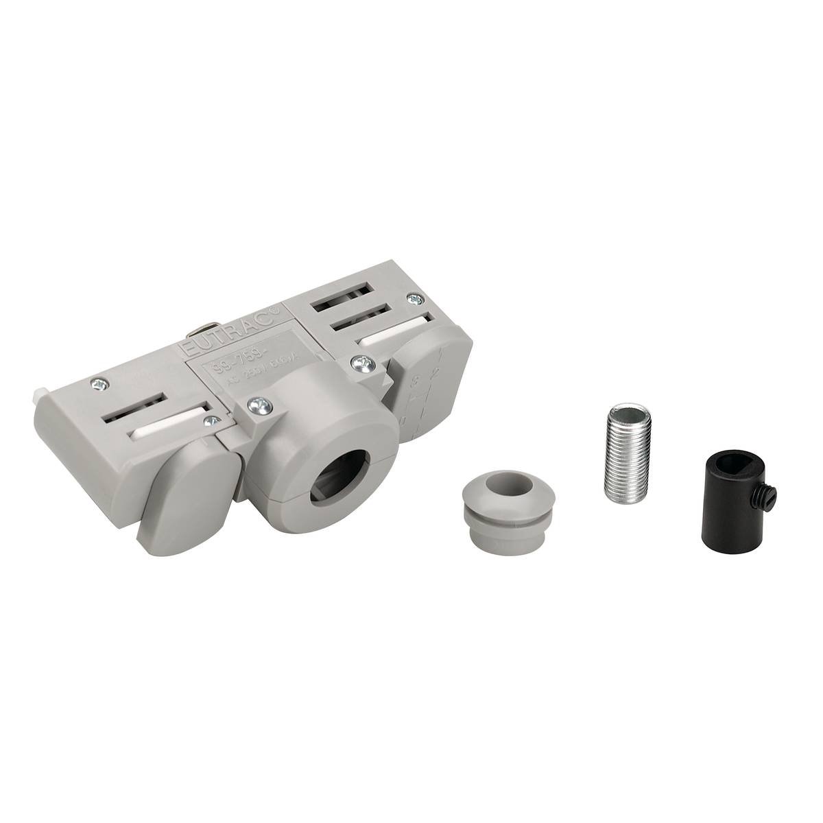 SLV No. 145994 EUTRAC Pendelleuchtenadapter f�r 3-Phasenstromschiene silbergrau
