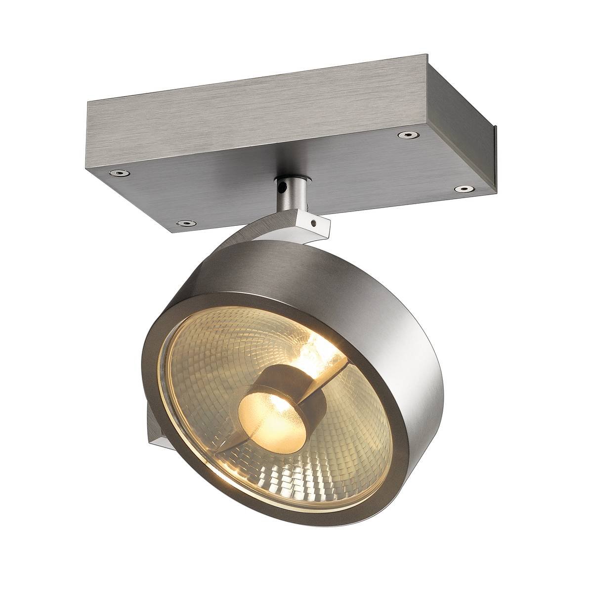 SLV No. 147306 KALU 1 QPAR111 Wand- und Deckenleuchte alu geb�rstet max. 75W