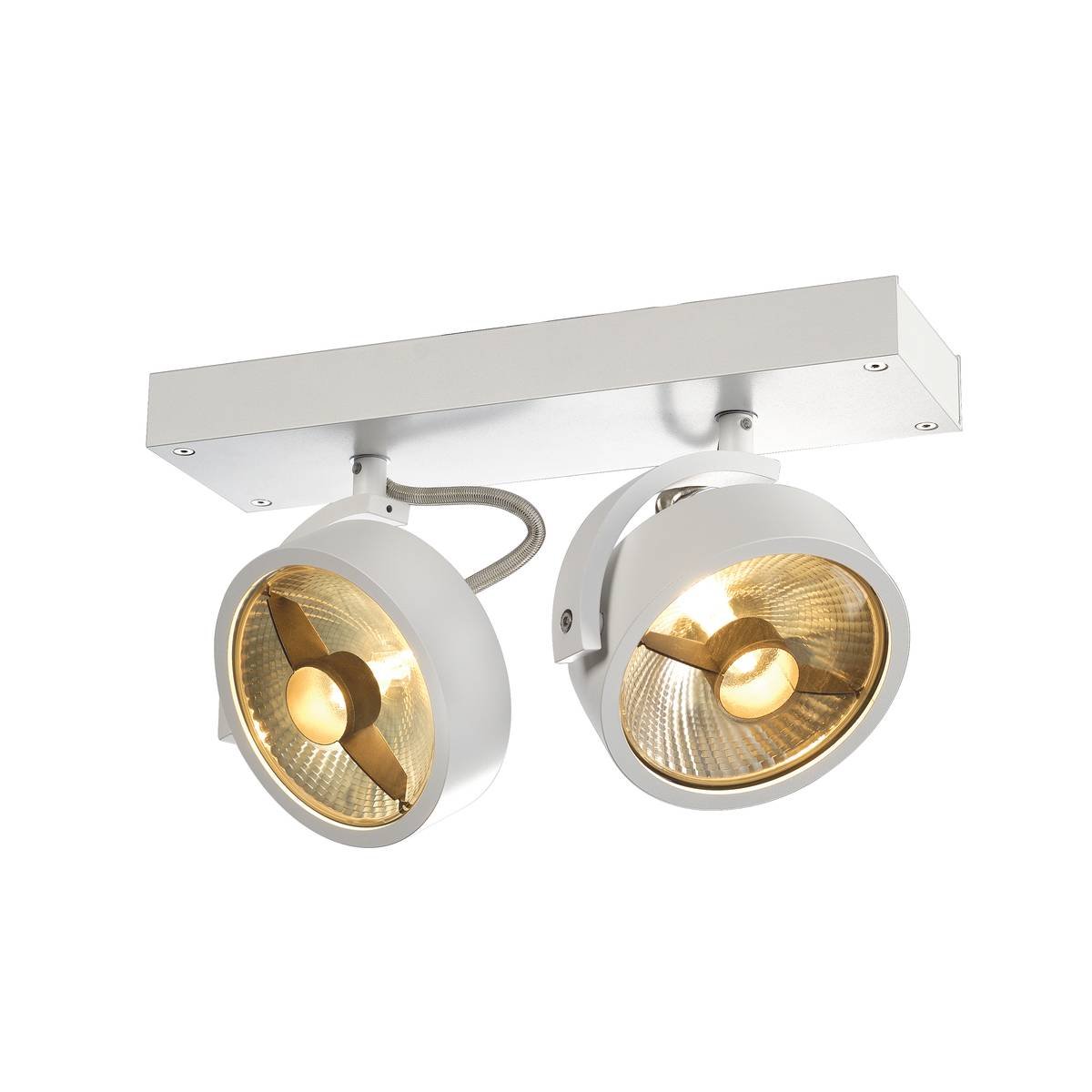 SLV No. 147311 KALU 2 QPAR111 Wand- und Deckenleuchte weiss max. 75W