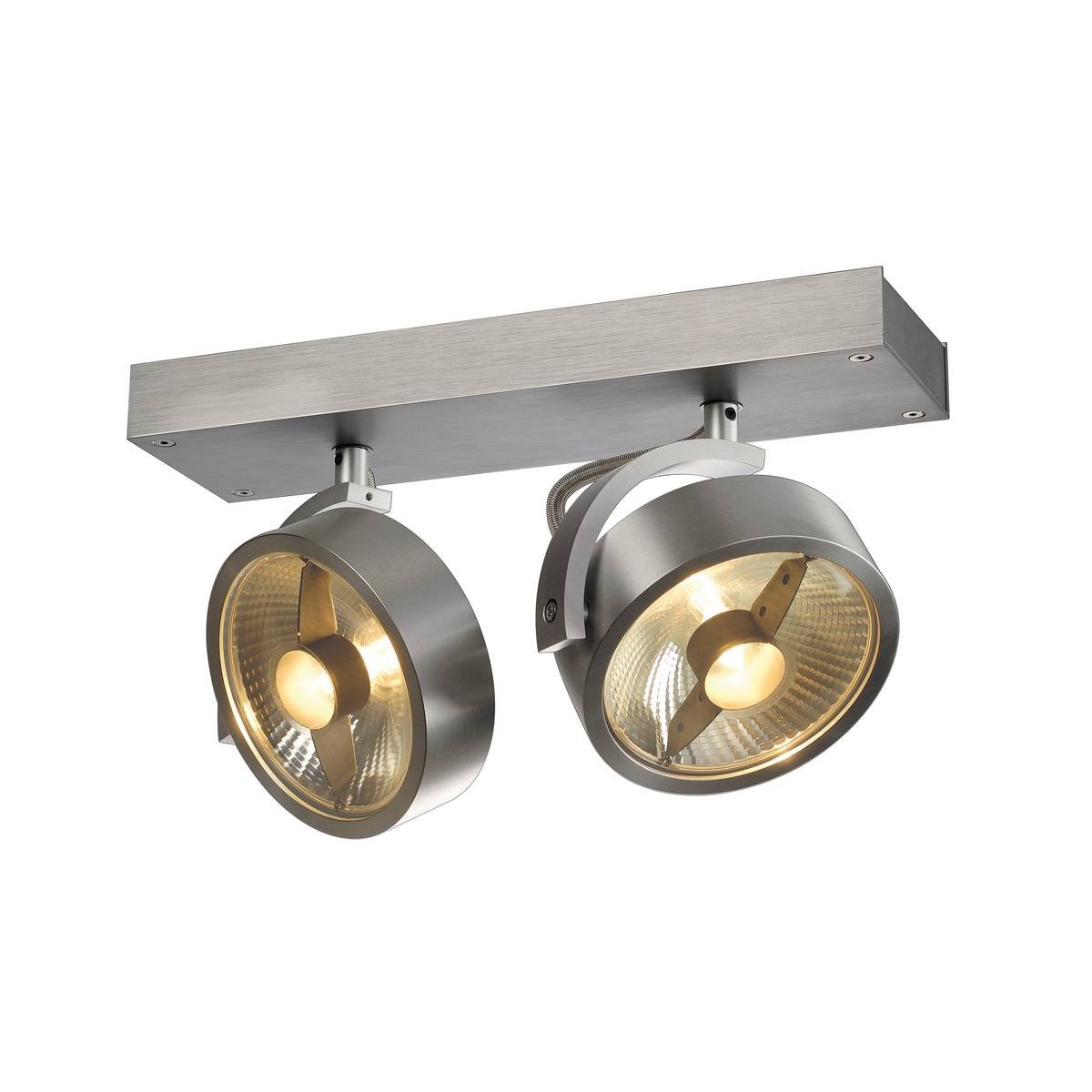 SLV No. 147316 KALU 2 QPAR111 Wand- und Deckenleuchte alu geb�rstet max. 75W