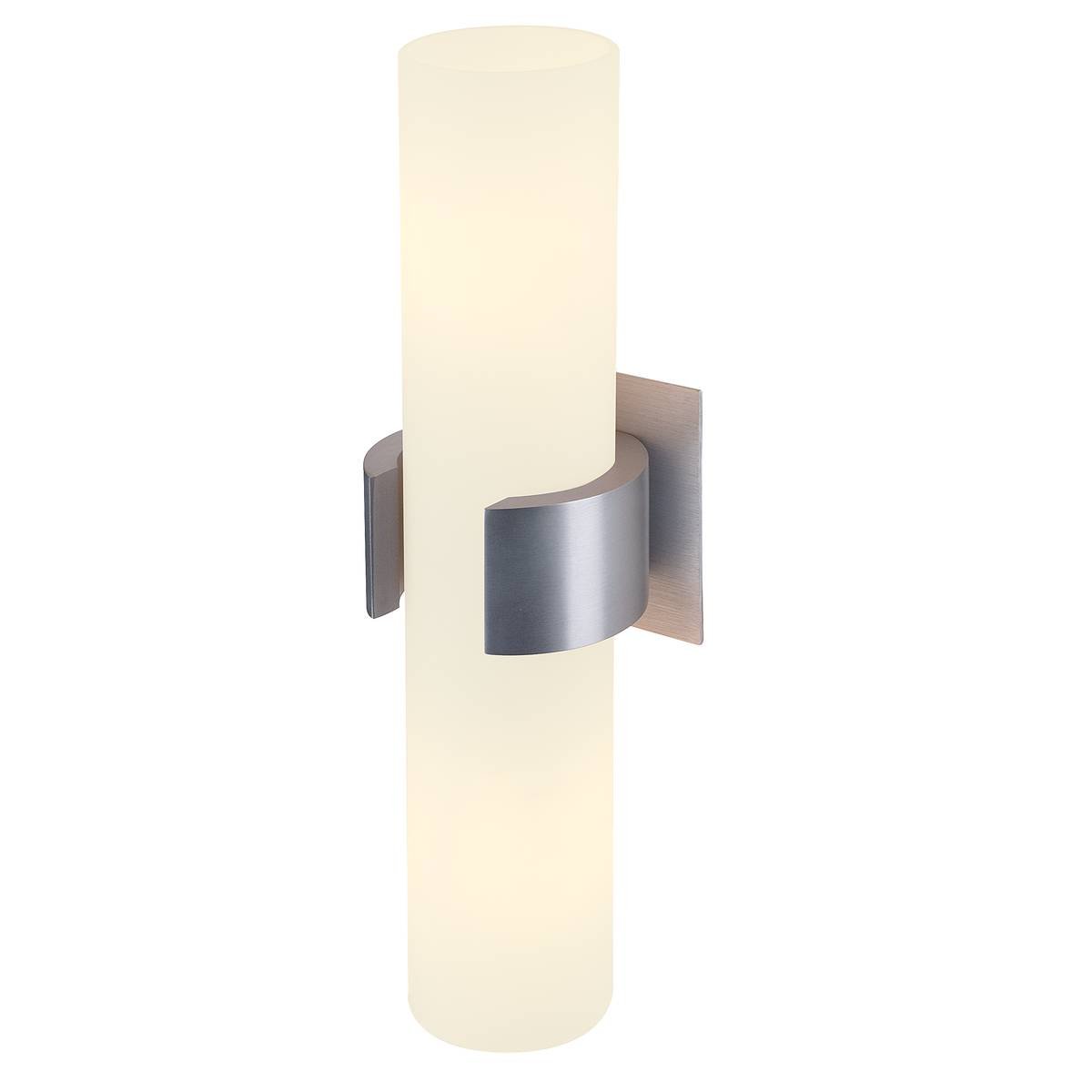 SLV No. 147529 DENA II Wandleuchte alu geb�rstet Glas teilsatiniert 2xE14 max. 40W