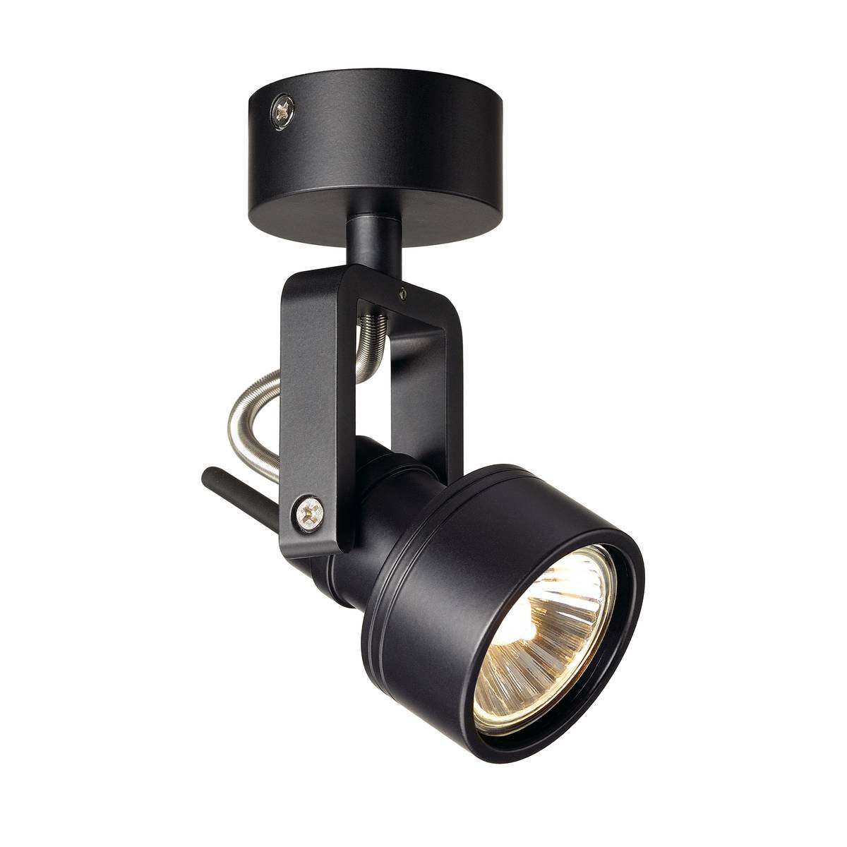 SLV No. 147550 INDA SPOT GU10 Wand- und Deckenleuchte schwarz max. 50W