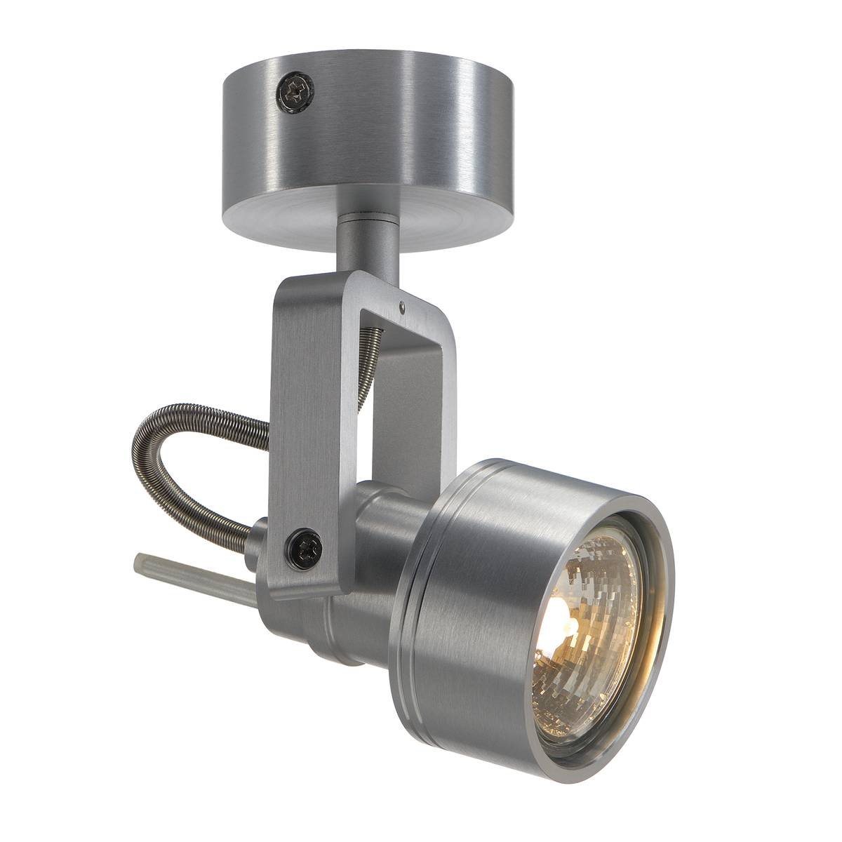 SLV No. 147559 INDA SPOT GU10 Wand- und Deckenleuchte alu geb�rstet max. 50W