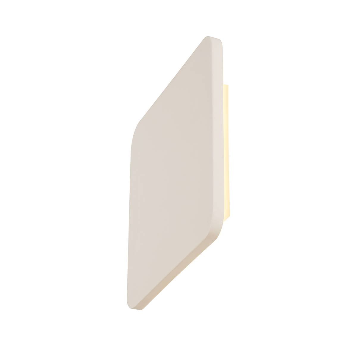 SLV No. 148019 PLASTRA SQUARE Wandleuchte eckig weisser Gips LED 3000K