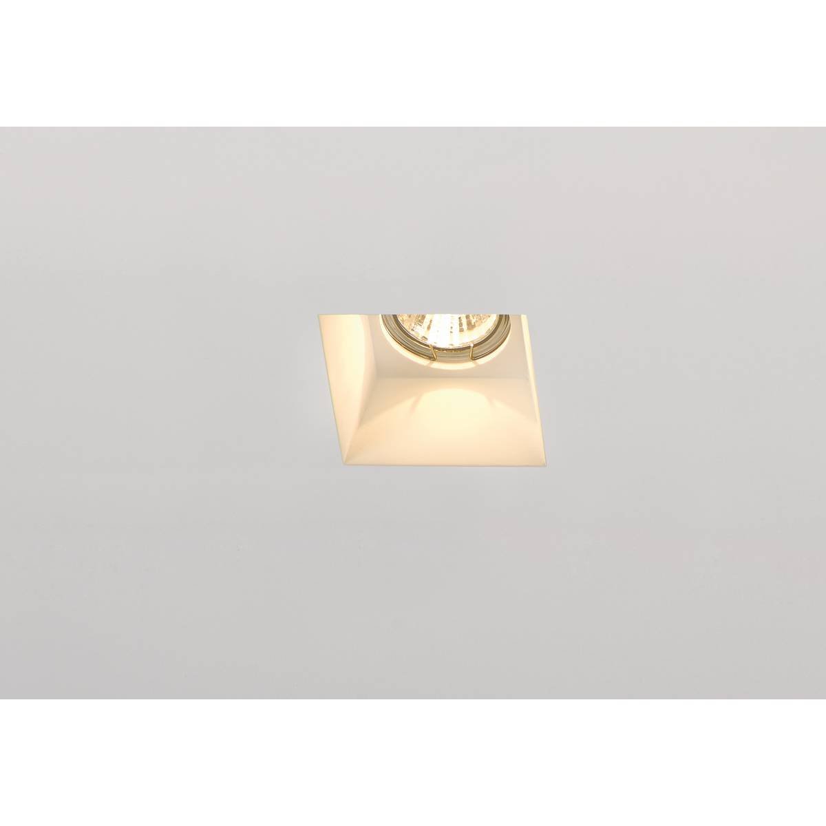 SLV No. 148071 PLASTRA Downlight GU10 eckig weisser Gips