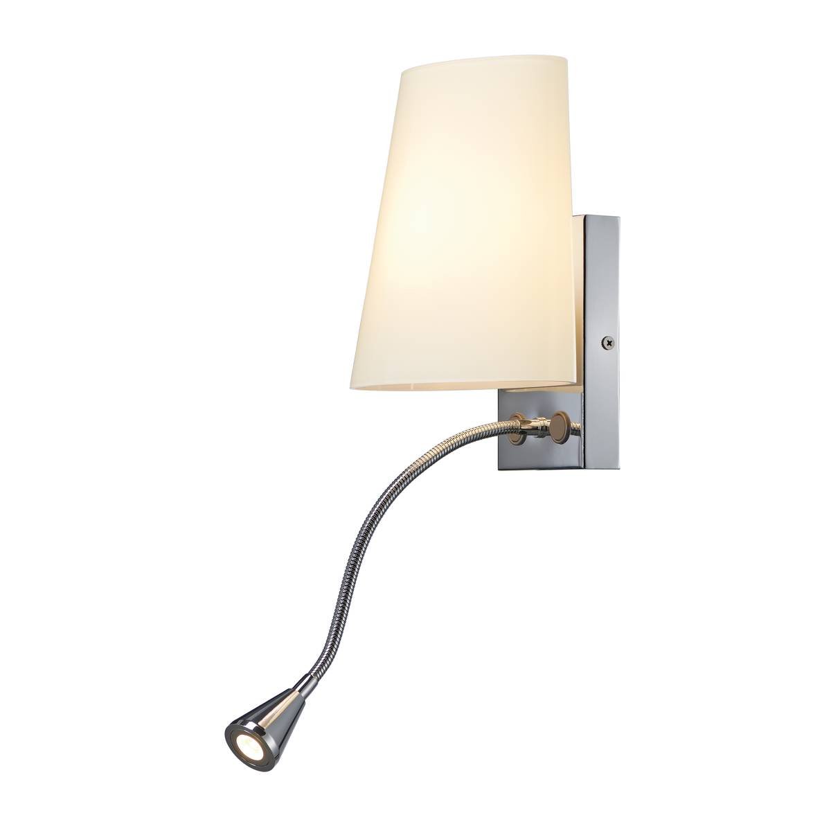 SLV No. 149452 COUPA FLEX LED Wandleuchte chrom satiniertes Glas 1xG9