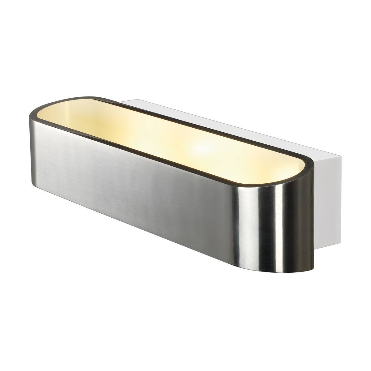 SLV No. 151275 ASSO 300 LED Wandleuchte oval alu geb�rstet 3000K up and down