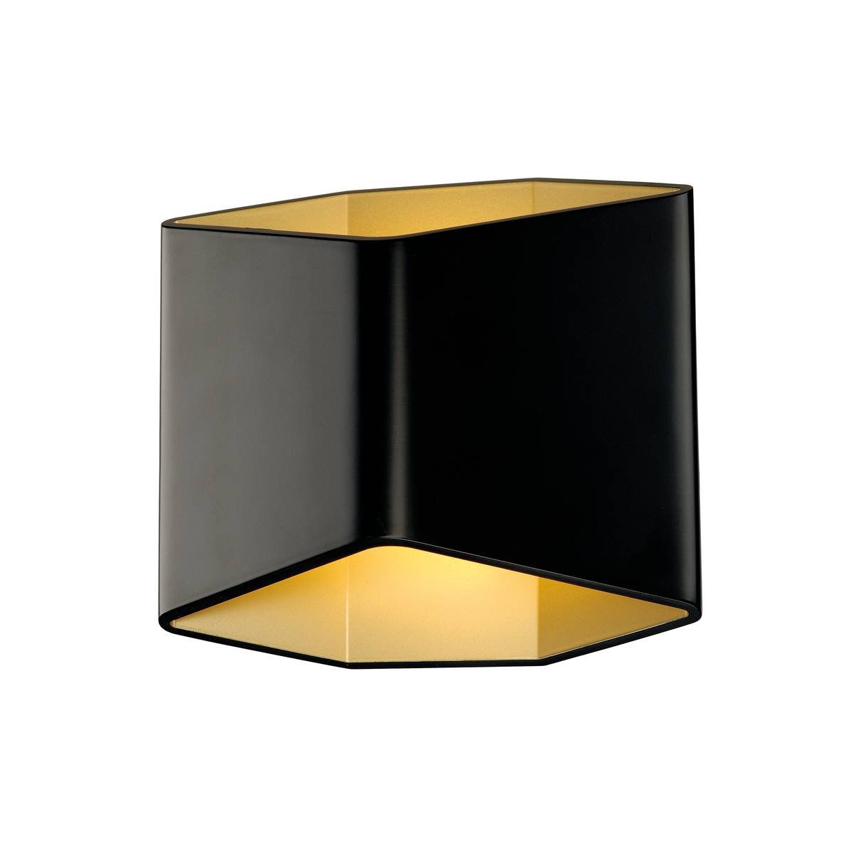 SLV No. 151710 CARISO LED Wandleuchte 2 schwarz messing 2700K dimmbar