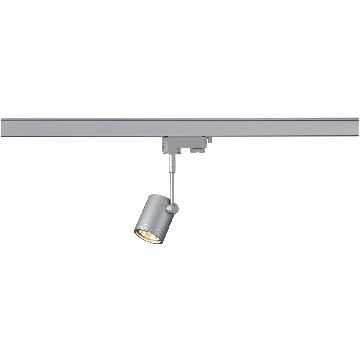 SLV No. 152242 BIMA 1 Leuchtenkopf silbergrau GU10 max. 50W inklusive 3Phasen-Adapter