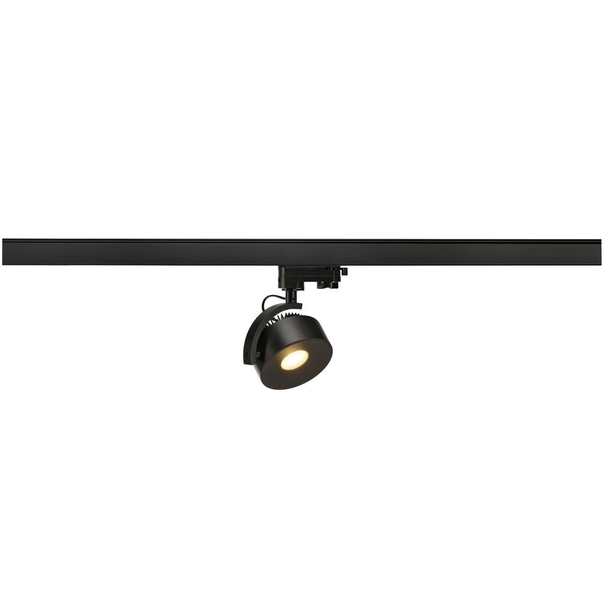 SLV No. 152600 KALU TRACK Spot schwarz 3000K  55� inklusive 3Phasen-Adapter