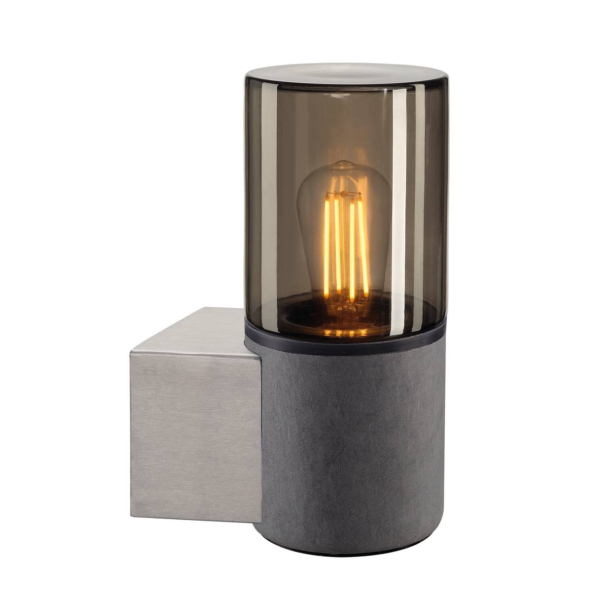 SLV No. 155752 LISENNE Wandleuchte Rauchglas E27 ohne Leuchtmittel