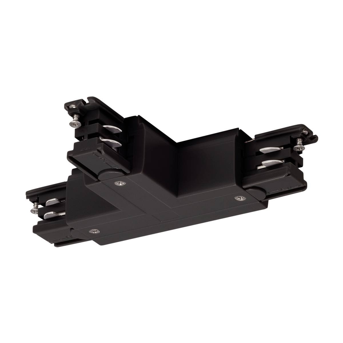 SLV No. 175140 T-Verbinder f�r S-TRACK 3-Phasen-Aufbauschiene Erde rechts schwarz