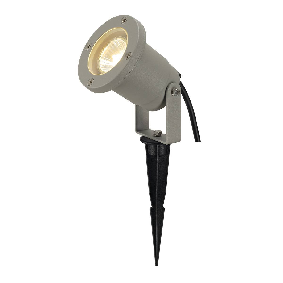 SLV No. 227418 NAUTILUS SPIKE silbergrau GU10 max. 35W inkl. 1,5m Kabel mit Stecker