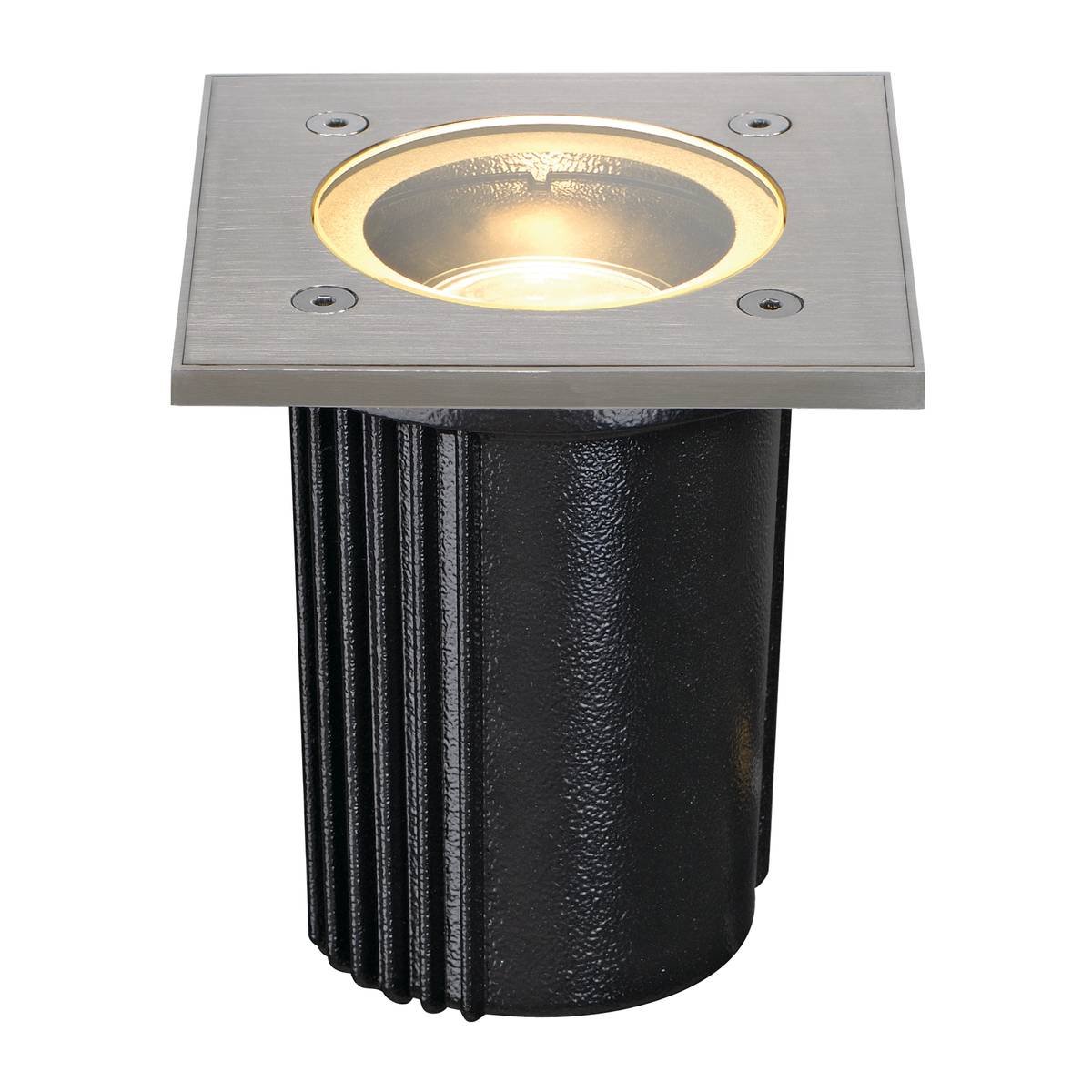 SLV No. 228434 DASAR EXACT GU10 Bodeneinbauleuchte eckig Edelstahl 316 max. 35W IP67