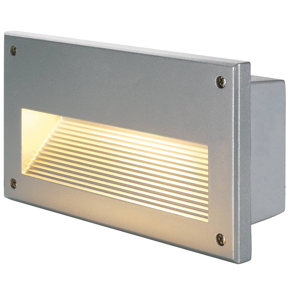 SLV No. 229062 BRICK DOWNUNDER E14 silbergrau max 40W IP44