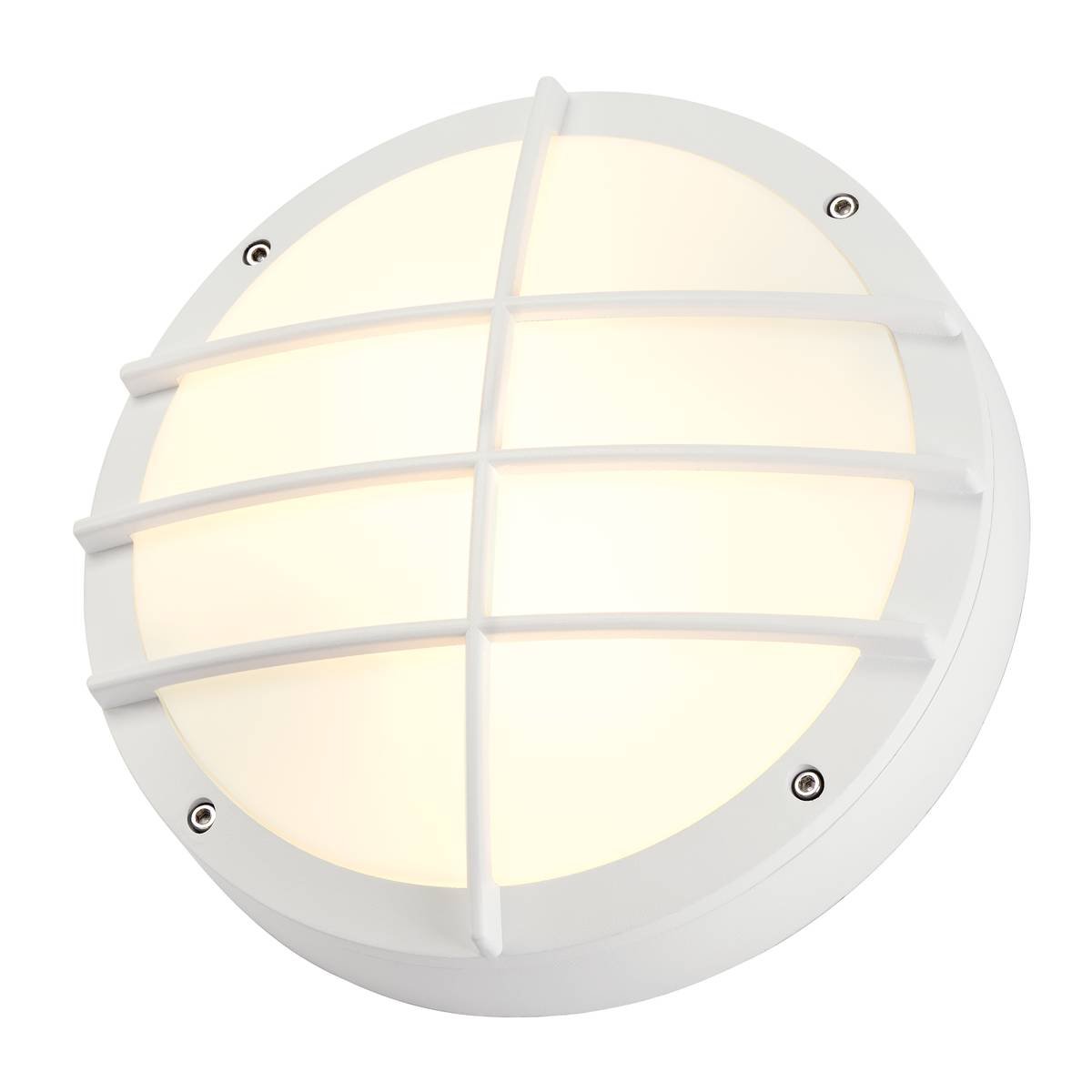 SLV No. 229081 BULAN GRID Wandleuchte rund weiss E27 max. 2x25W