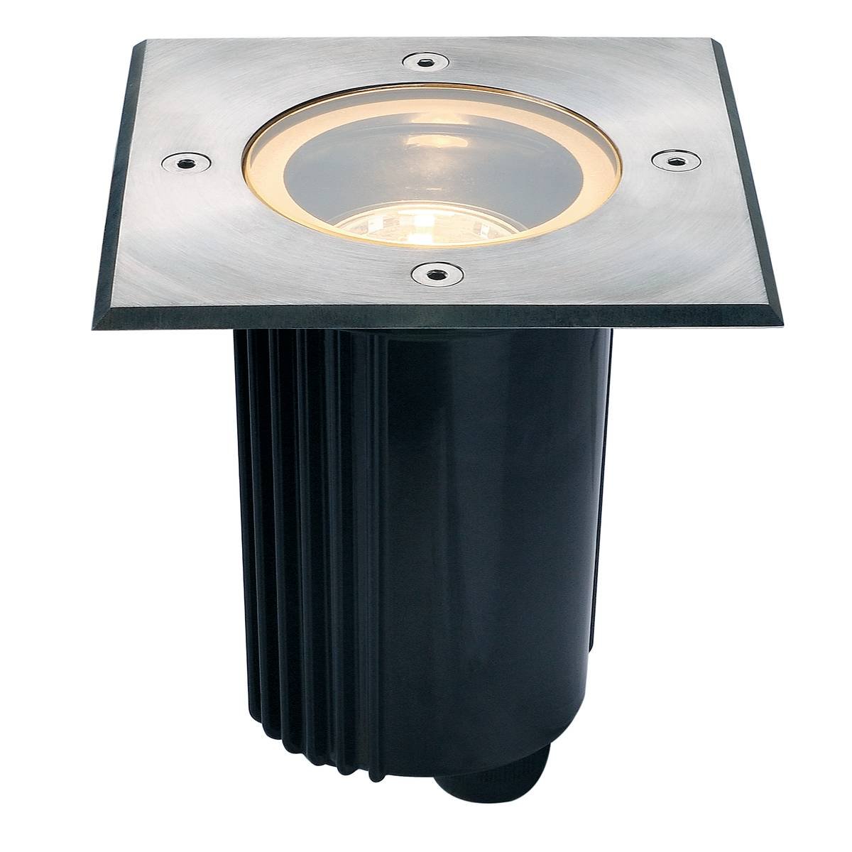 SLV No. 229324 DASAR 80 GU10 Bodeneinbauleuchte eckig Edelstahl 316 max. 35W IP67