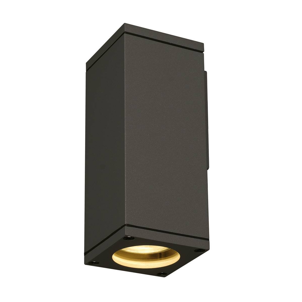 SLV No. 229525 THEO WALL OUT Wandleuchte eckig anthrazit GU10 max. 35W