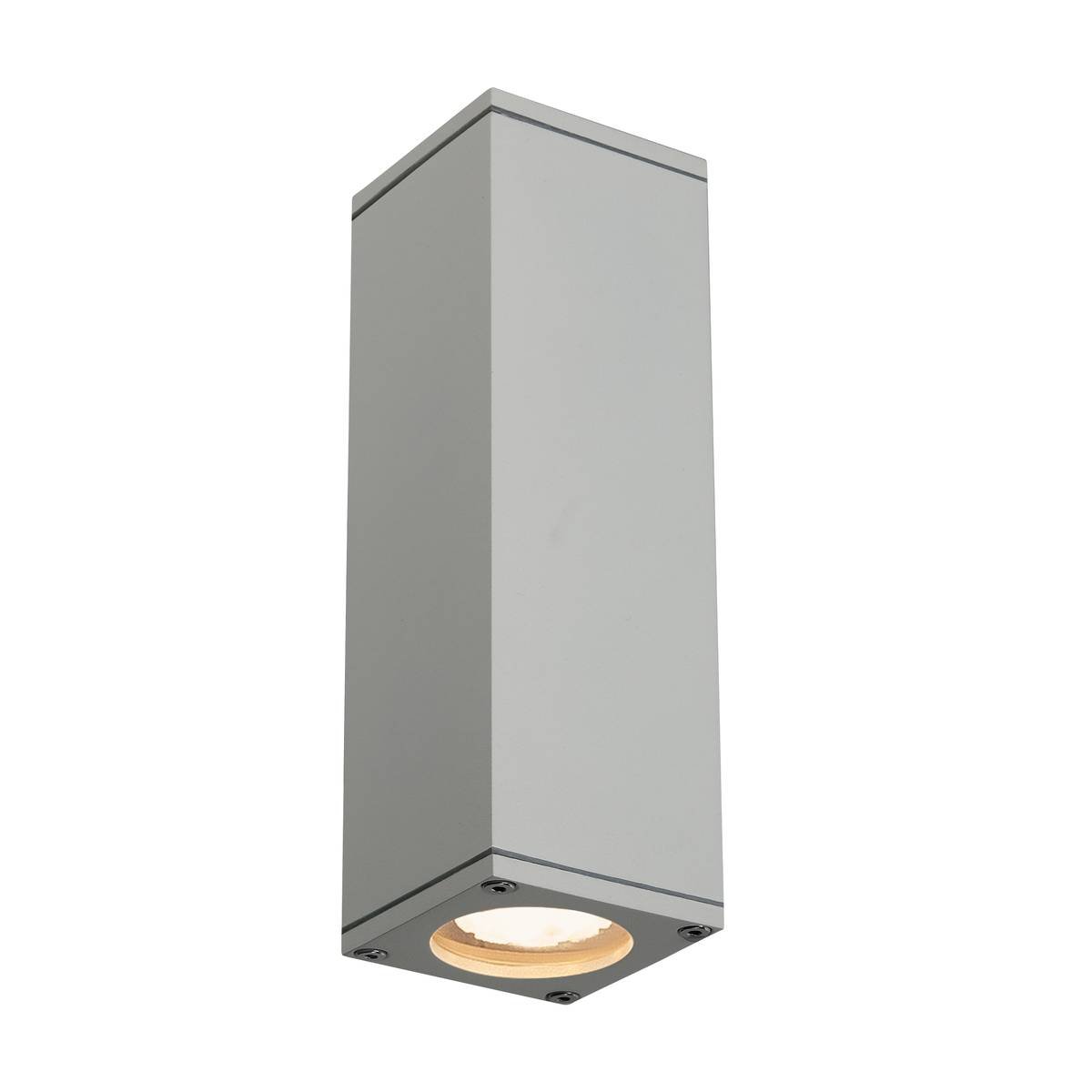 SLV No. 229532 THEO UP DOWN OUT Wandleuchte eckig silbergrau GU10 max. 2x35W