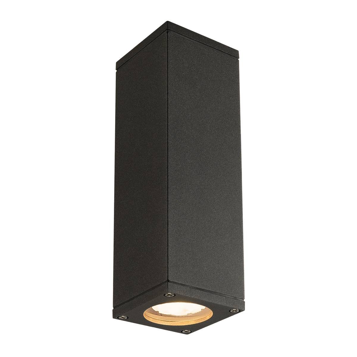 SLV No. 229535 THEO UP-DOWN OUT Wandleuchte eckig anthrazit GU10 max. 2x35W