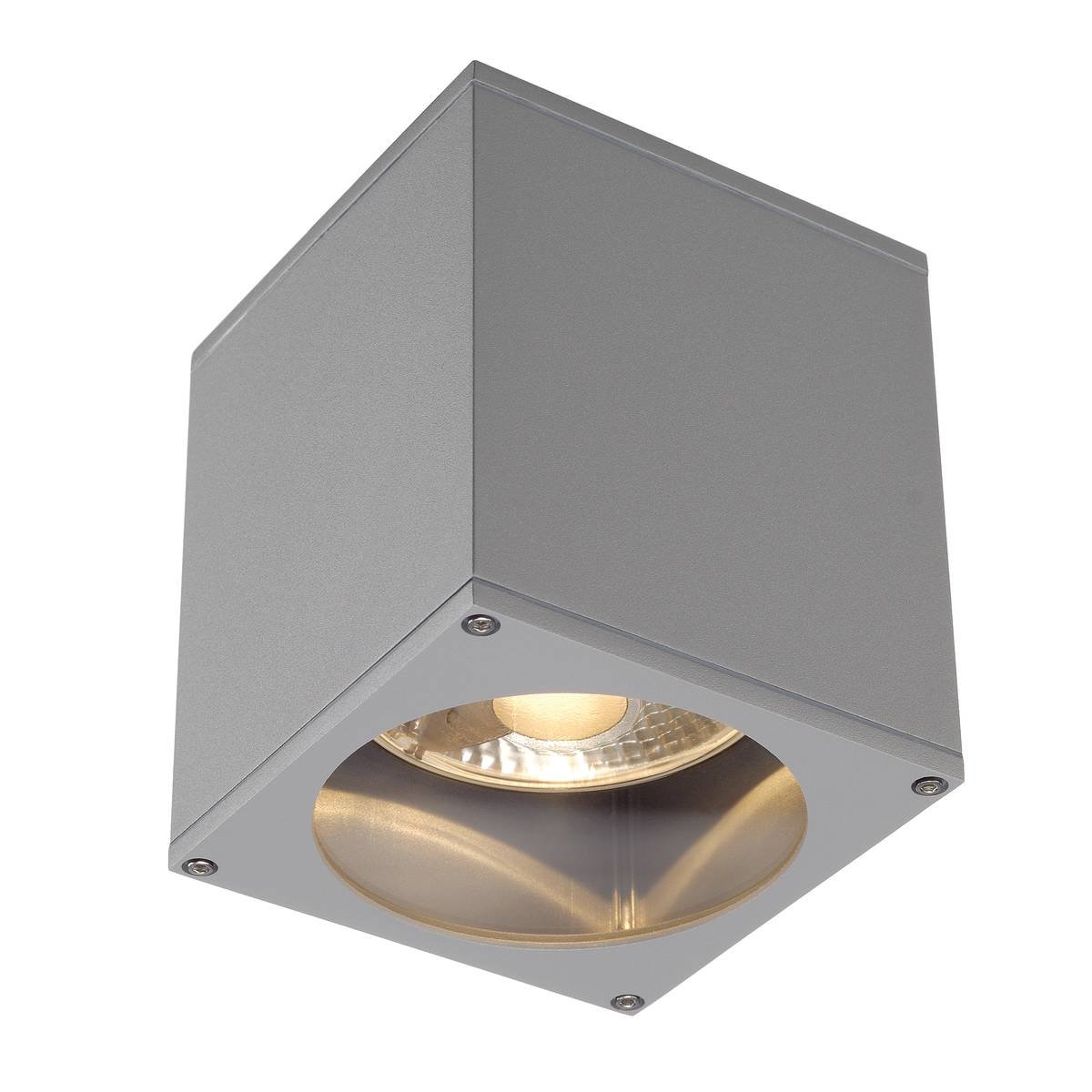 SLV No. 229554 BIG THEO CEILING OUT Deckenleuchte eckig silbergrau ES111 max. 75W