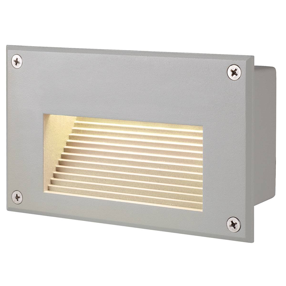 SLV No. 229702 BRICK LED DOWNUNDER Wandleuchte rechteckig silbergrau 3000K