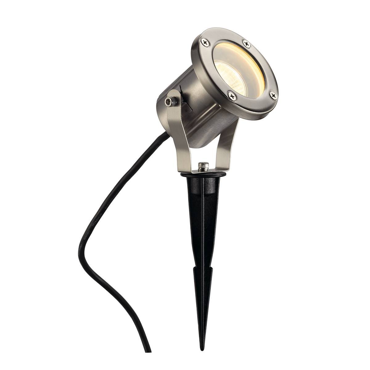 SLV No. 229740 NAUTILUS SPIKE EDELSTAHL GU10 max. 35W inkl. 1,5m Kabel und Stecker