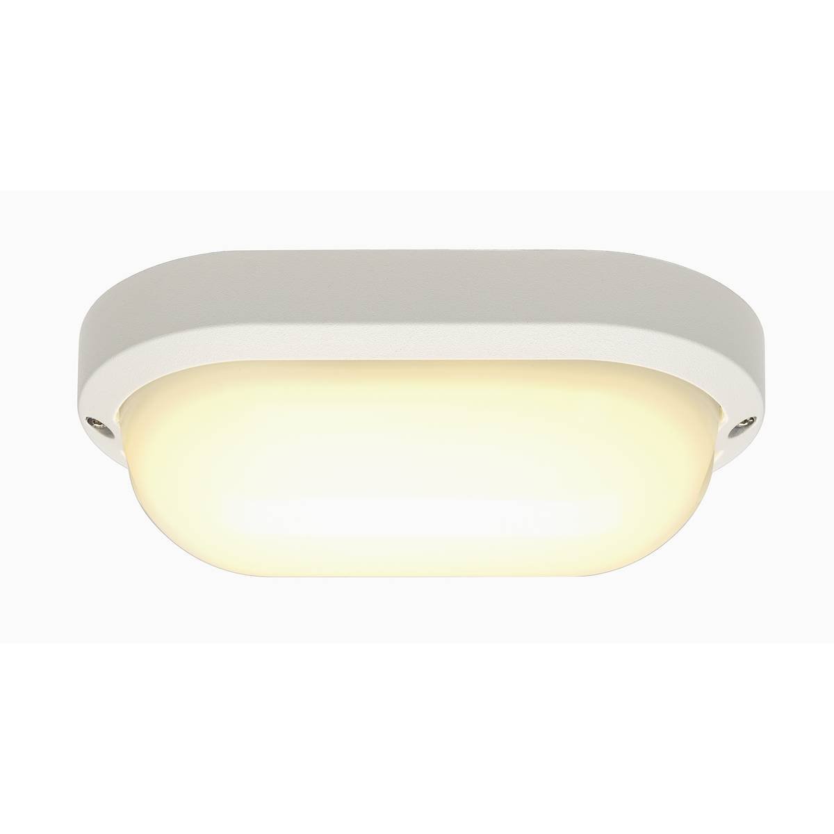 SLV No. 229931 TERANG 2 Wand- und Deckenleuchte oval weiss 3000K IP44