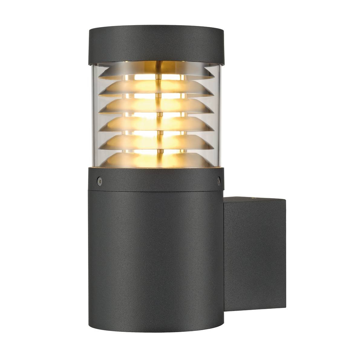 SLV No. 231585 F-POL WALL Wandleuchte rund anthrazit E27 max. 20W
