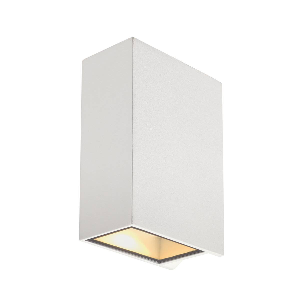 SLV No. 232441 QUAD XL 2 Wandleuchte eckig weiss LED 3000K up-down IP44