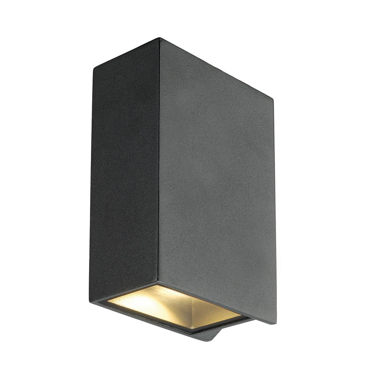 SLV No. 232445 QUAD XL 2 Wandleuchte eckig anthrazit LED 3000K up-down IP44