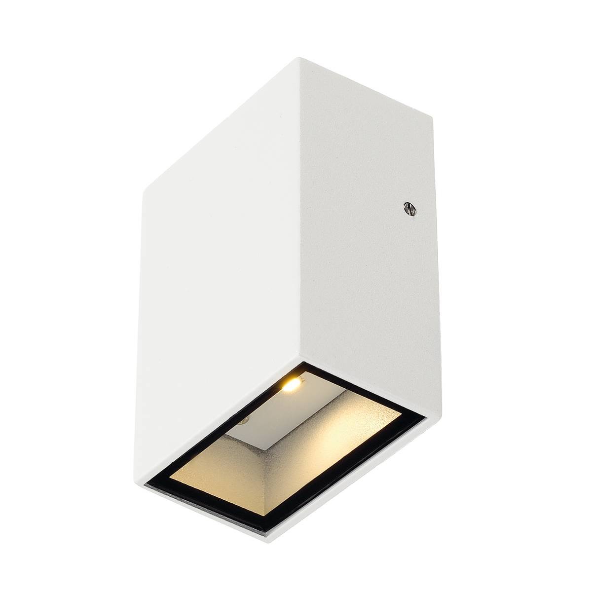 SLV No. 232461 QUAD 1 Wandleuchte eckig weiss LED 3000K IP44