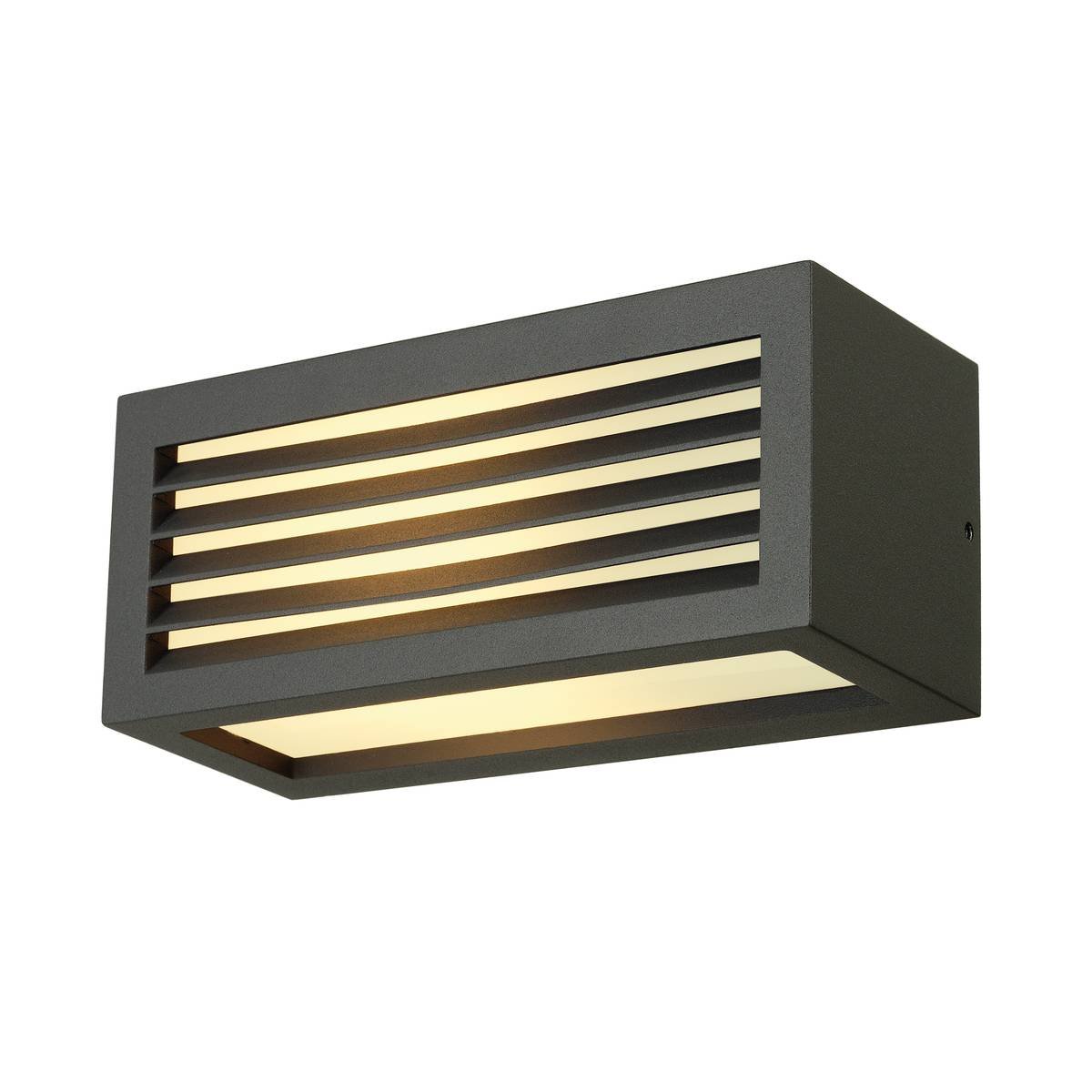 SLV No. 232495 BOX-L E27 Wandleuchte eckig anthrazit E27 max. 18W