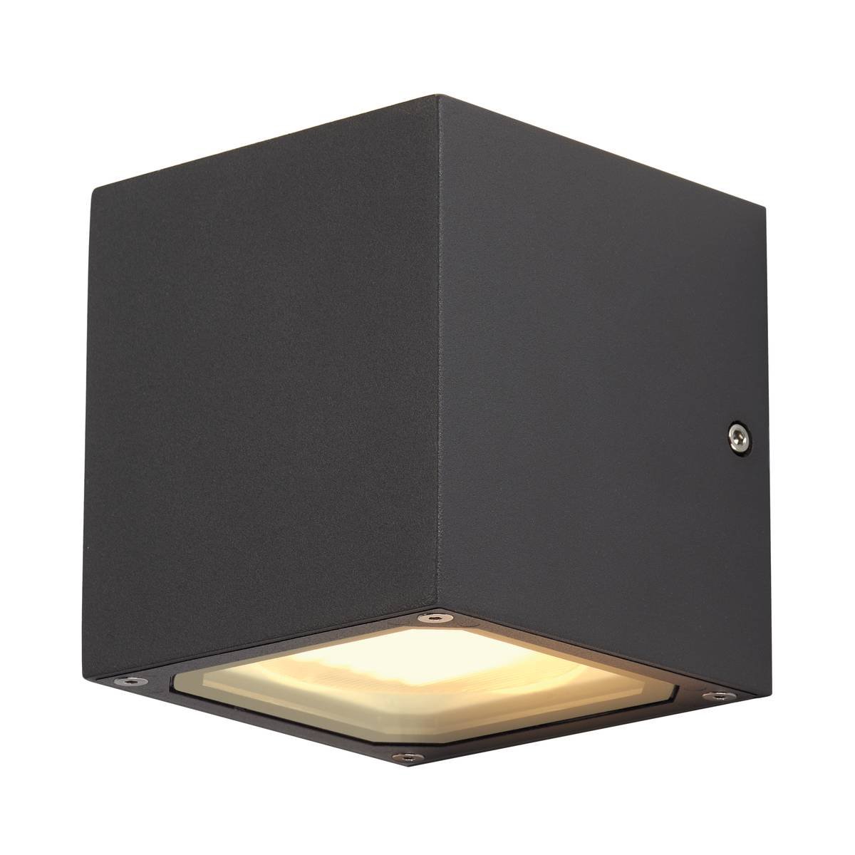 SLV No. 232535 SITRA CUBE Wandleuchte anthrazit 2xGX53 max. 2x9W