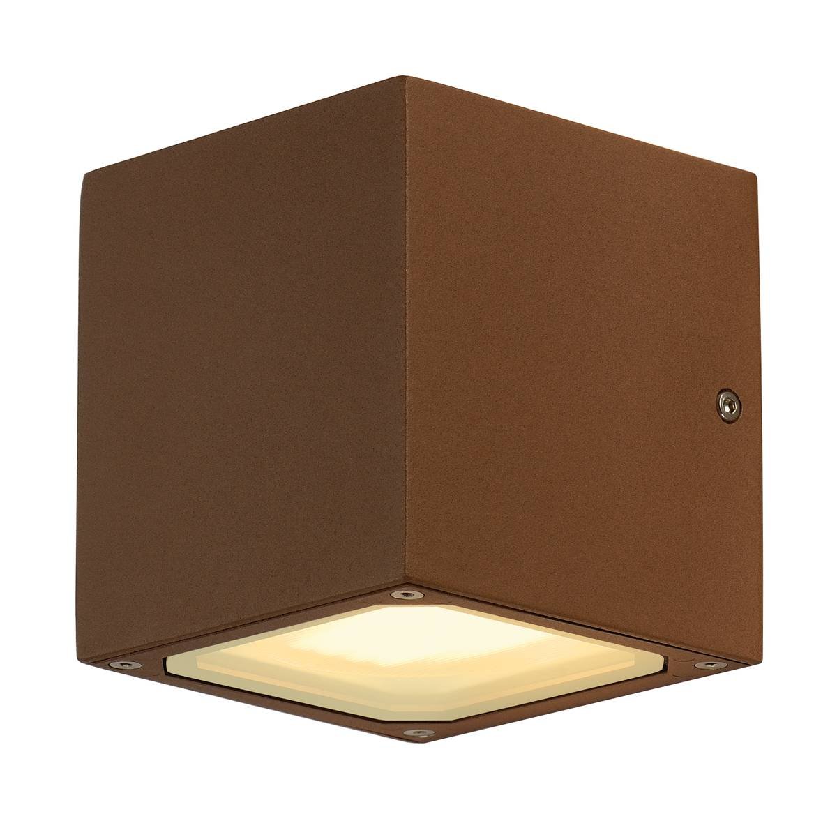 SLV No. 232537 SITRA CUBE Wandleuchte rostfarben 2xGX53 max. 2x9W
