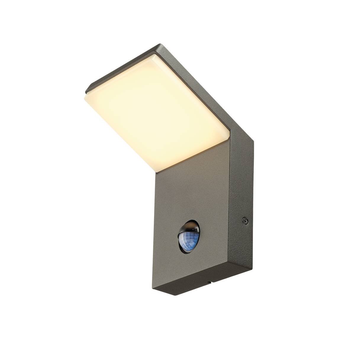 SLV No. 232915 ORDI LED Wandleuchte anthrazit 3000K mit Sensor IP44