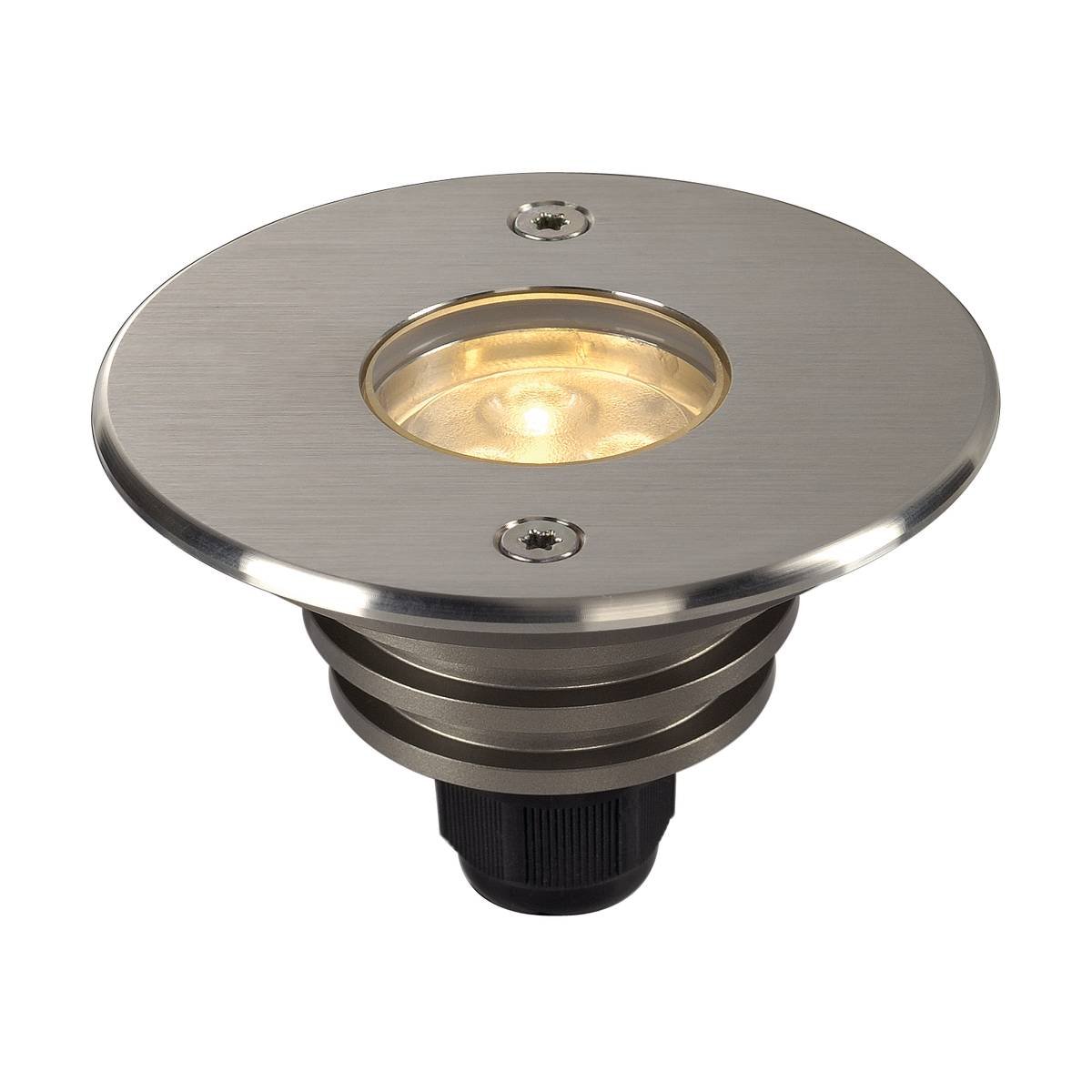 SLV No. 233500 DASAR LED LV Bodeneinbauleuchte rund Edelstahl 316 6W 3000K 12-25V IP67