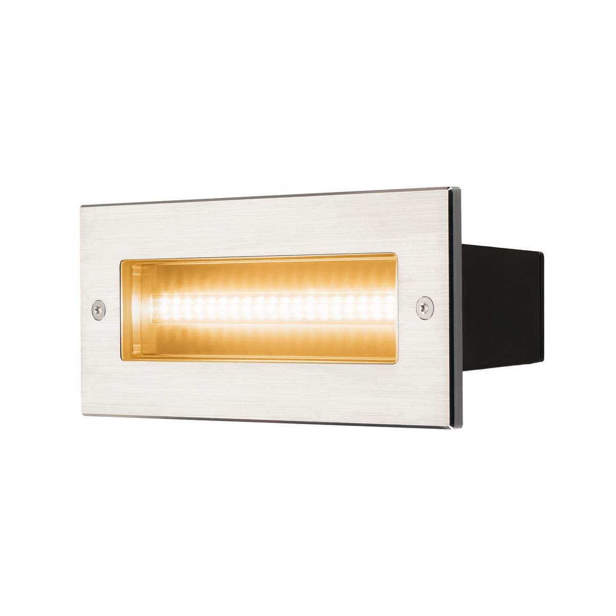 SLV No. 233650 BRICK Outdoor Wandeinbauleuchte LED 3000K edelstahl IP65 230V 950lm 