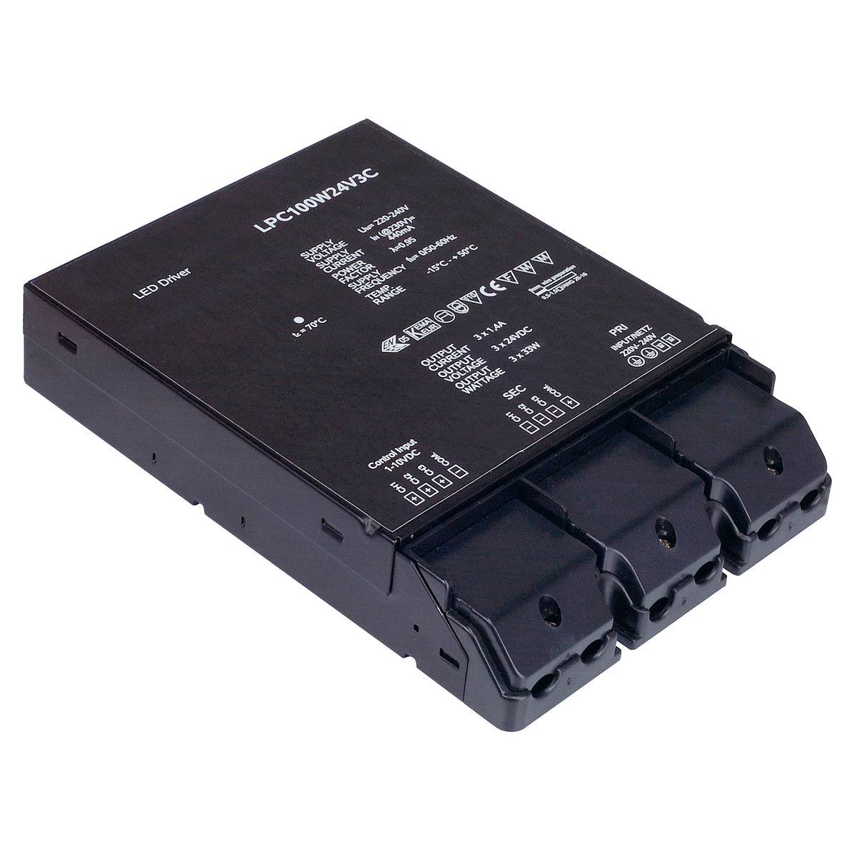 SLV No. ELED-NETZTEIL 100W 24V 3-fach dimmbar �ber 1-10V