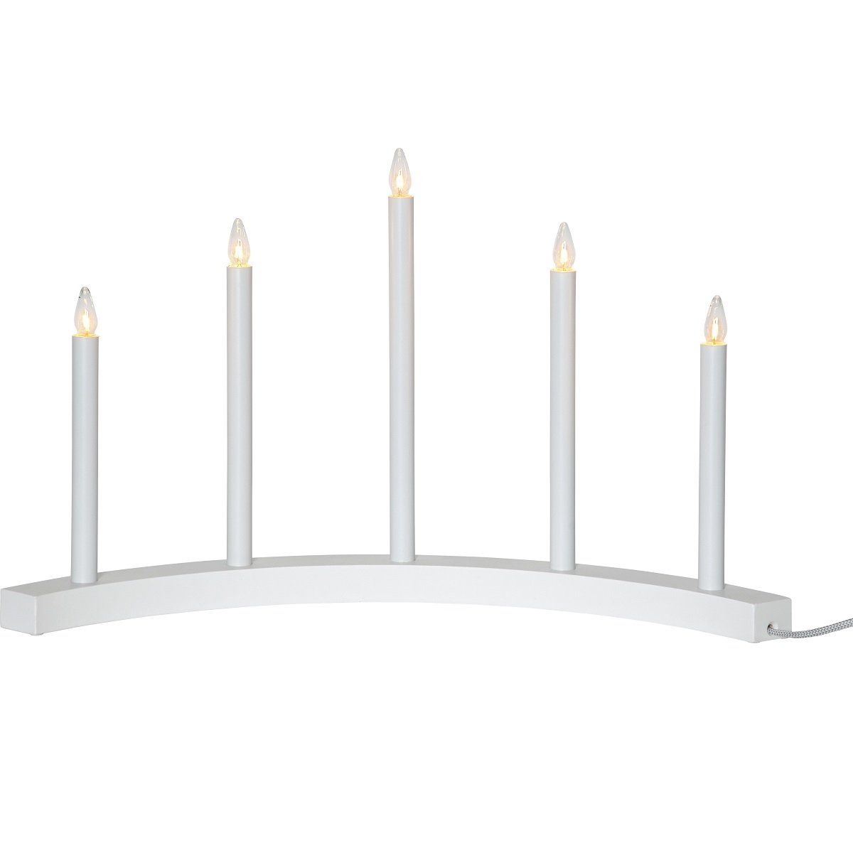 Star Trading Fensterleuchter Accent No. 219-35 wei� 5-flammig 60x36cm