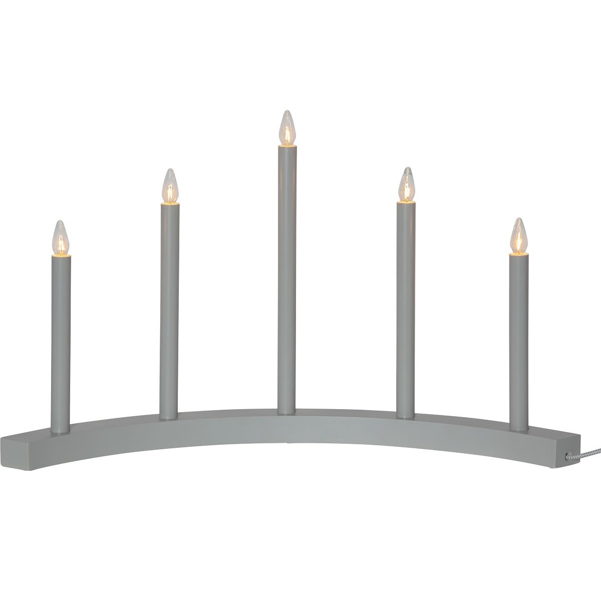 Star Trading Fensterleuchter Accent No. 219-36 grau 5-flammig 60x36cm