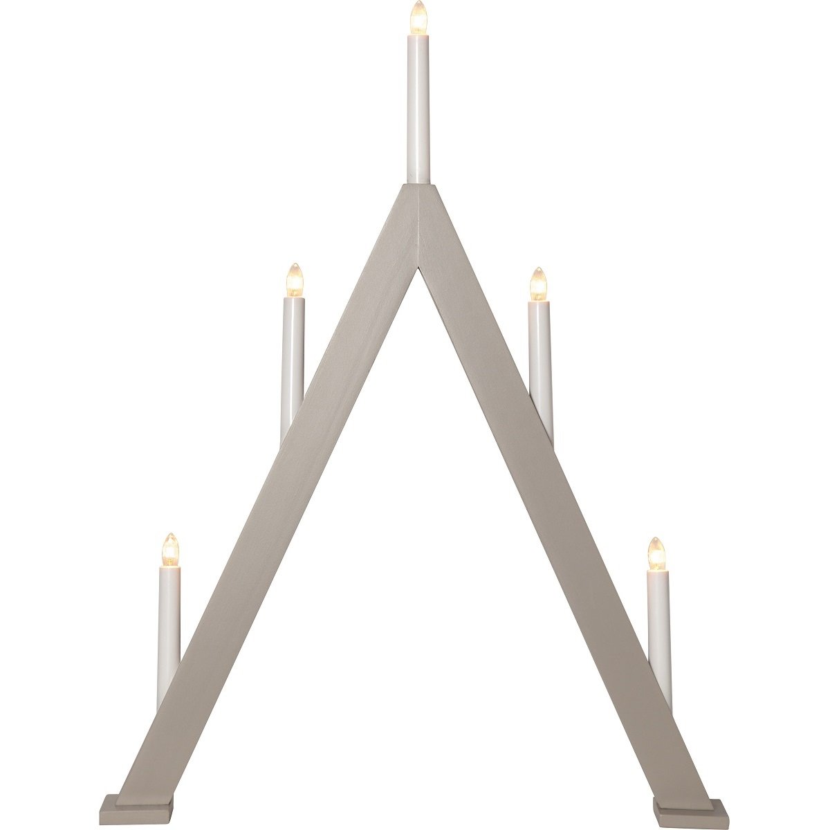Star Trading Fensterleuchter Albo 5-flammig beige 66cm