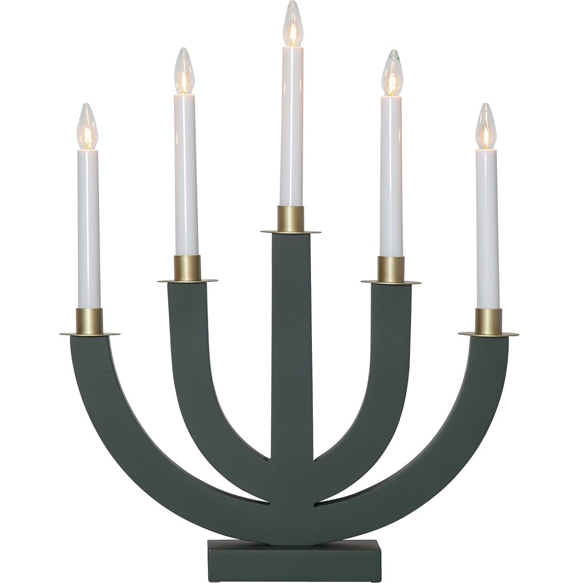 Star Trading Fensterleuchter Eli 5-flammig gr�n