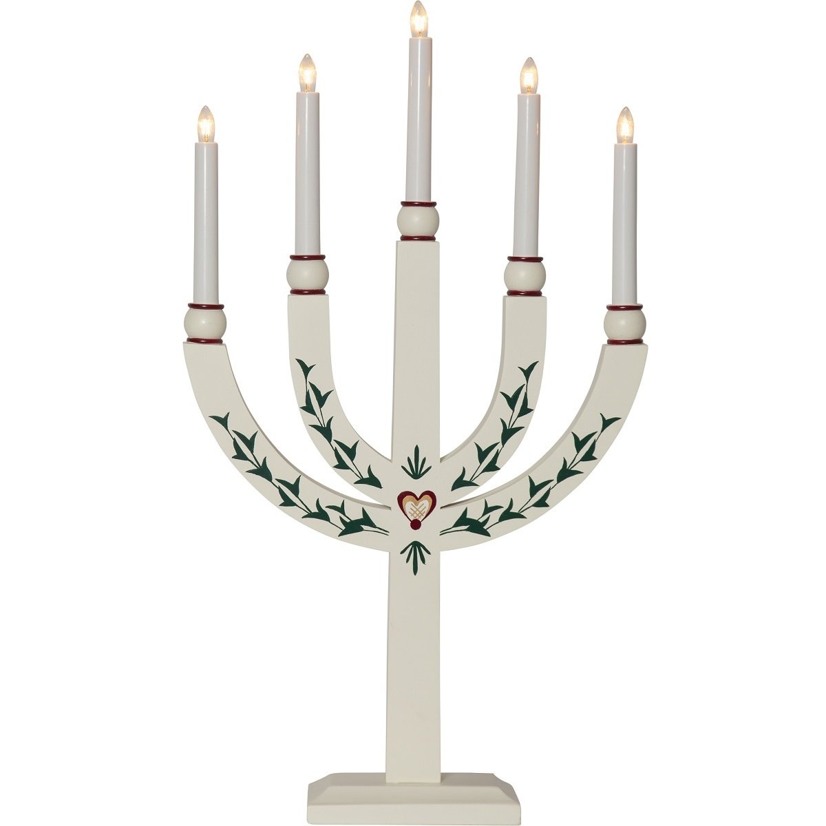 Star Trading Fensterleuchter Elias Tradition 218-87 wei� 5-flammig