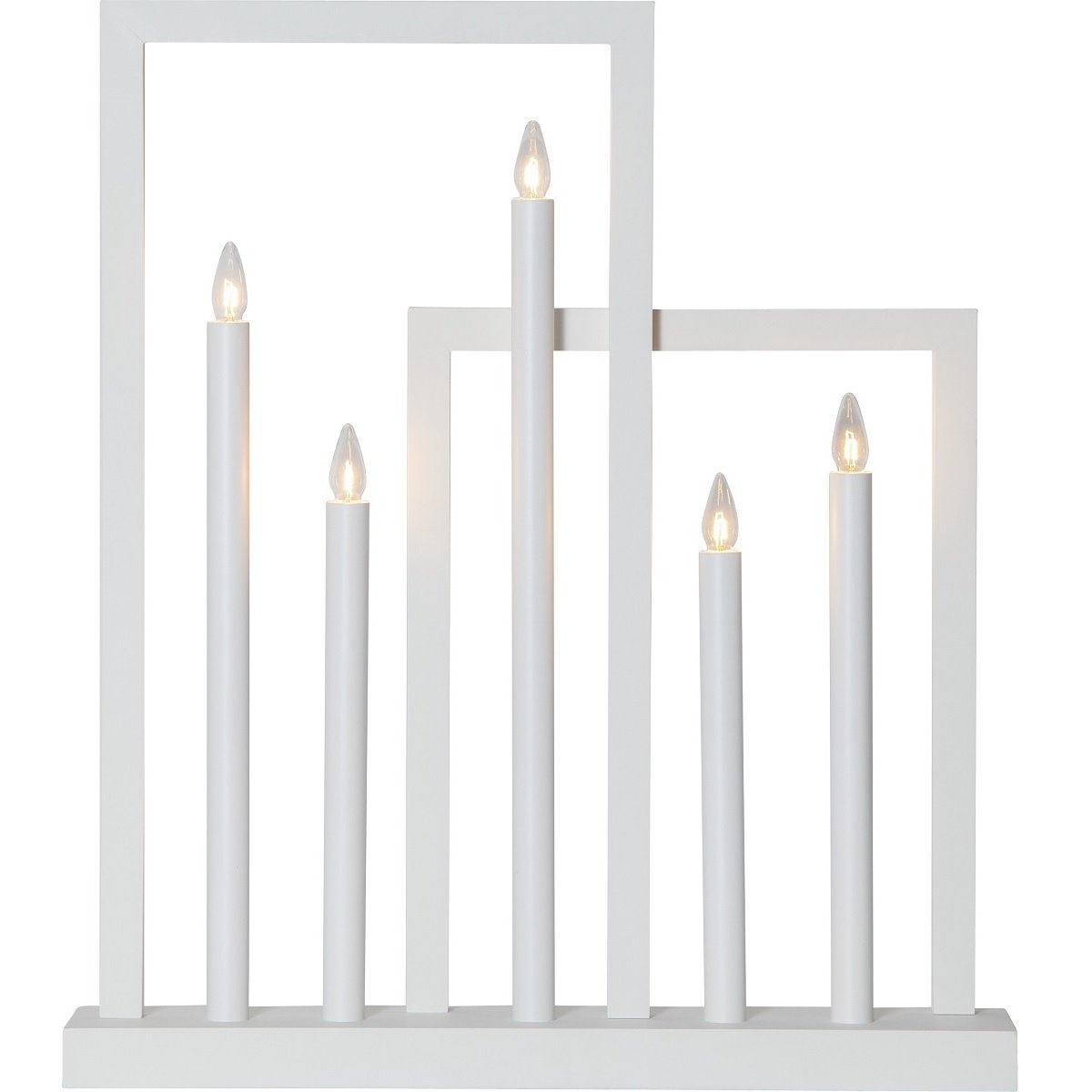 Star Trading Fensterleuchter Frame No. 644-03 wei� 5-flammig