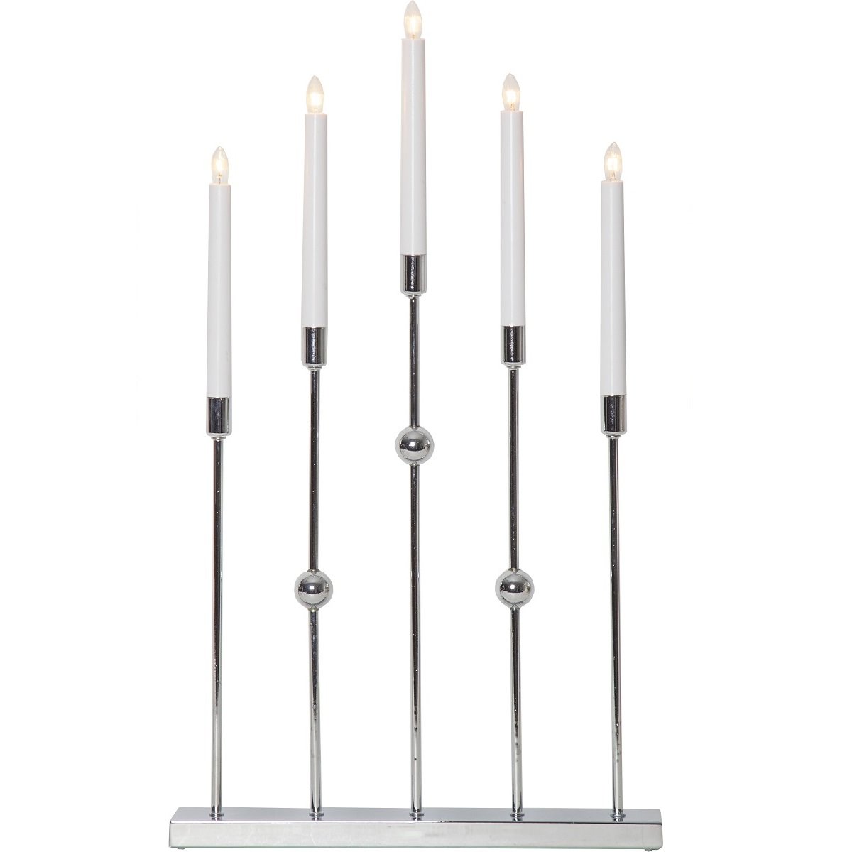 Star Trading Fensterleuchter Gustavo 5-flammig chrom