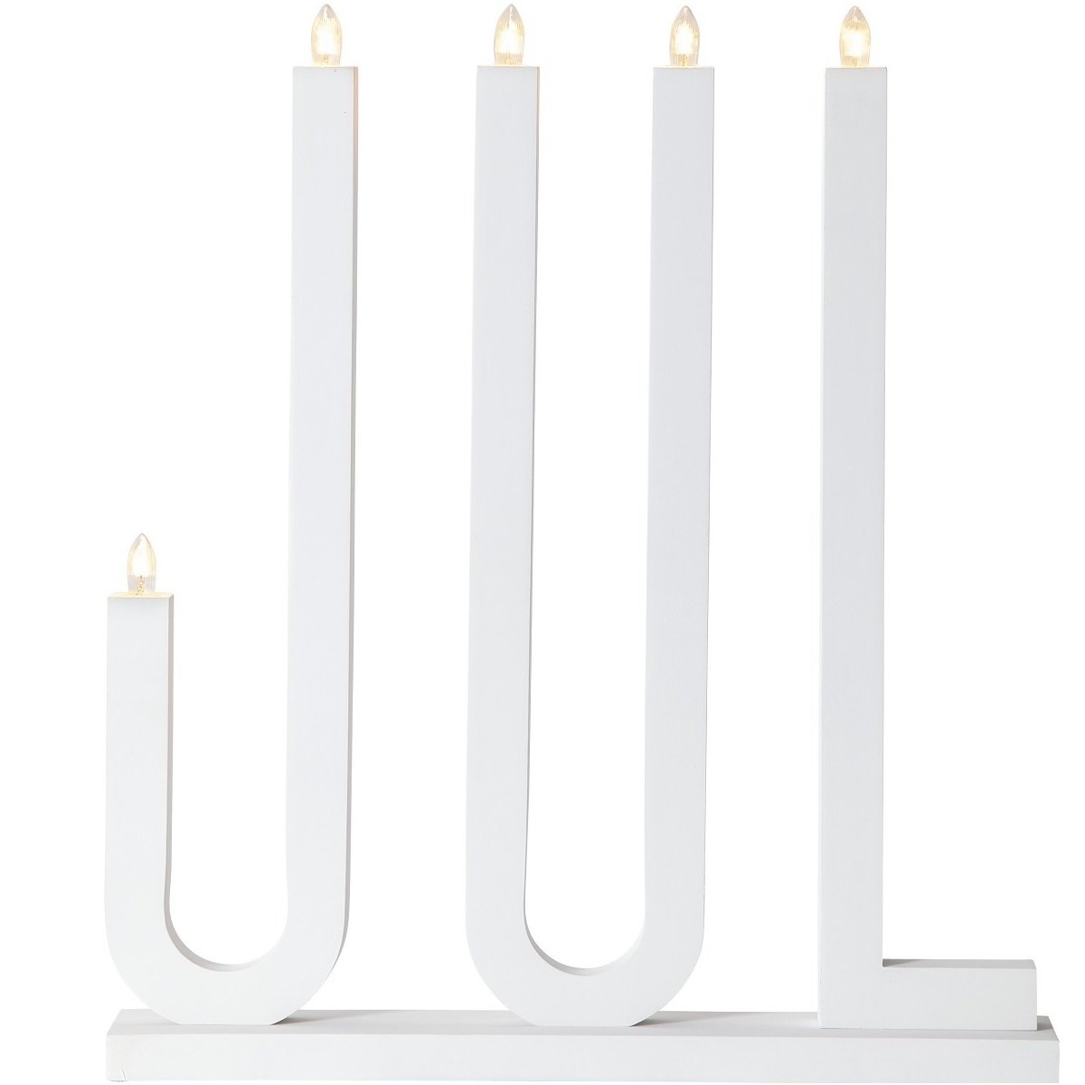Star Trading Fensterleuchter Jul No. 644-15 5-flammig wei� 42x48cm
