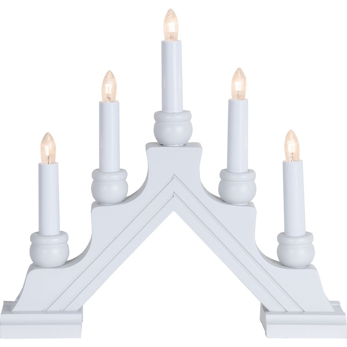 Star Trading Fensterleuchter Karin 5-flammig wei�